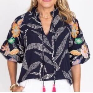 THML Floral Embroidered Women's Top